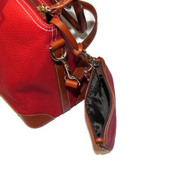 Dooney & Bourke Domed Satchel and Wristlet Red - Picture 6 of 8